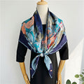MaraSilk Pure Mulberry Silk Scarf - Square Crepe Satin MS490 41" x 41" MS49001