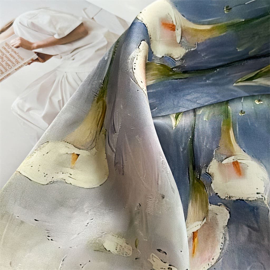 MaraSilk Pure Mulberry Silk Scarf Square Crepe Satin MS50-11