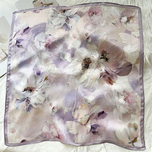 MaraSilk Pure Mulberry Silk Scarf Square Crepe Satin MS50-16