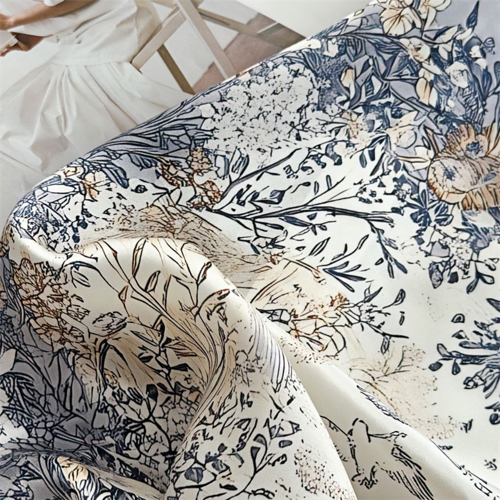 MaraSilk Pure Mulberry Silk Scarf Square Crepe Satin MS50-2