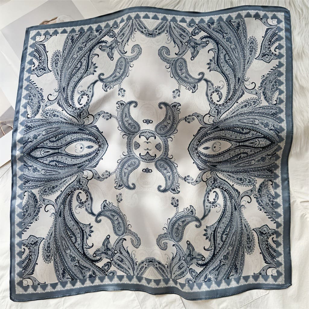 MaraSilk Pure Mulberry Silk Scarf Square Crepe Satin MS50-20