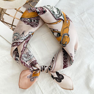 MaraSilk Pure Mulberry Silk Scarf Square Crepe Satin MS50-37