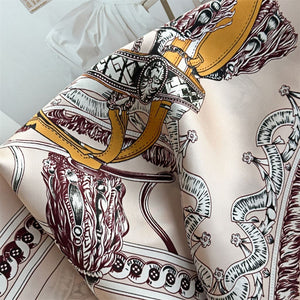 MaraSilk Pure Mulberry Silk Scarf Square Crepe Satin MS50-39