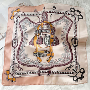 MaraSilk Pure Mulberry Silk Scarf Square Crepe Satin MS50-40