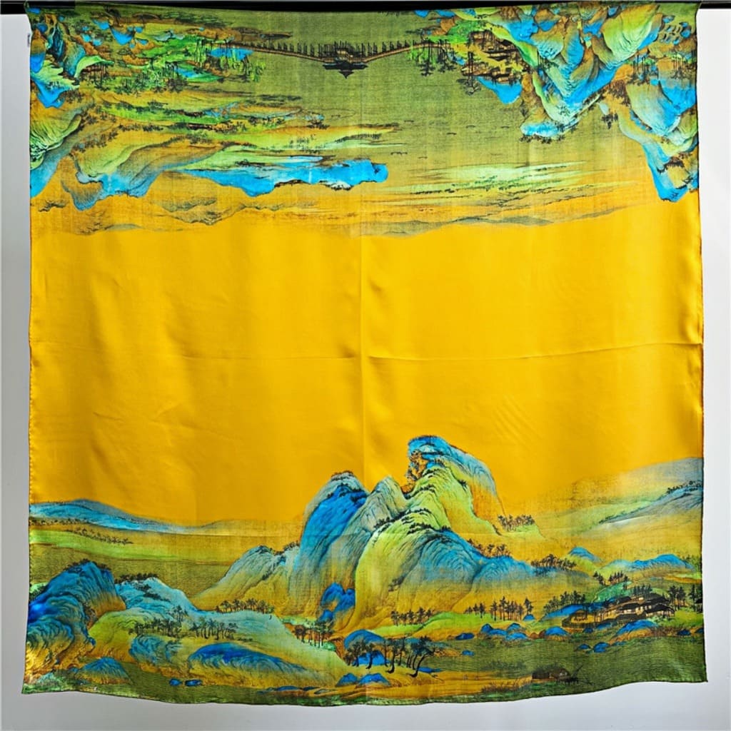 MaraSilk Pure Mulberry Silk Scarf - Square Crepe Satin MS501 41" x 41" MS50101