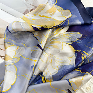 MaraSilk Pure Mulberry Silk Scarf - Square Crepe Satin MS502