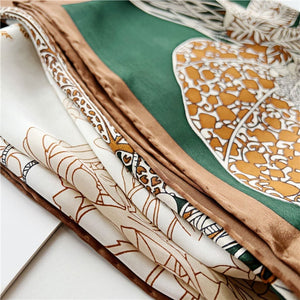 MaraSilk Pure Mulberry Silk Scarf - Square Crepe Satin MS505