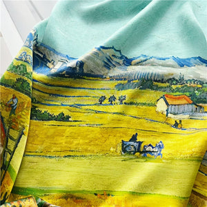 MaraSilk Pure Mulberry Silk Scarf - Square Crepe Satin MS506