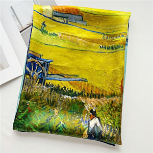 MaraSilk Pure Mulberry Silk Scarf - Square Crepe Satin MS506