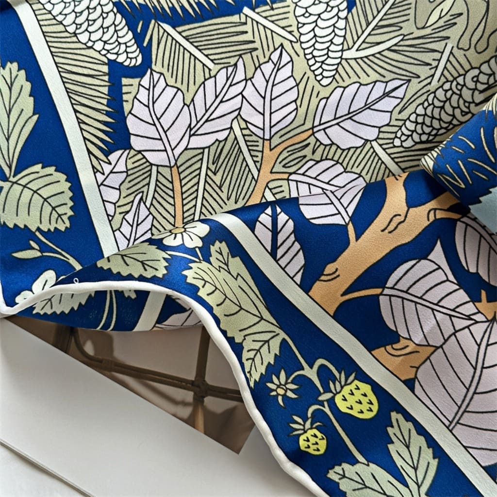 MaraSilk Pure Mulberry Silk Scarf - Square Crepe Satin MS508