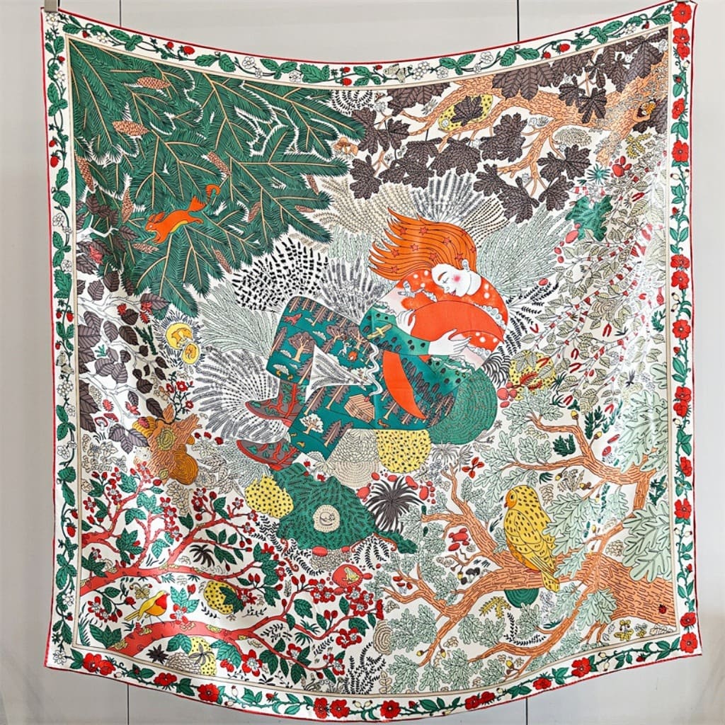 MaraSilk Pure Mulberry Silk Scarf - Square Crepe Satin MS508 41" x 41" MS50802