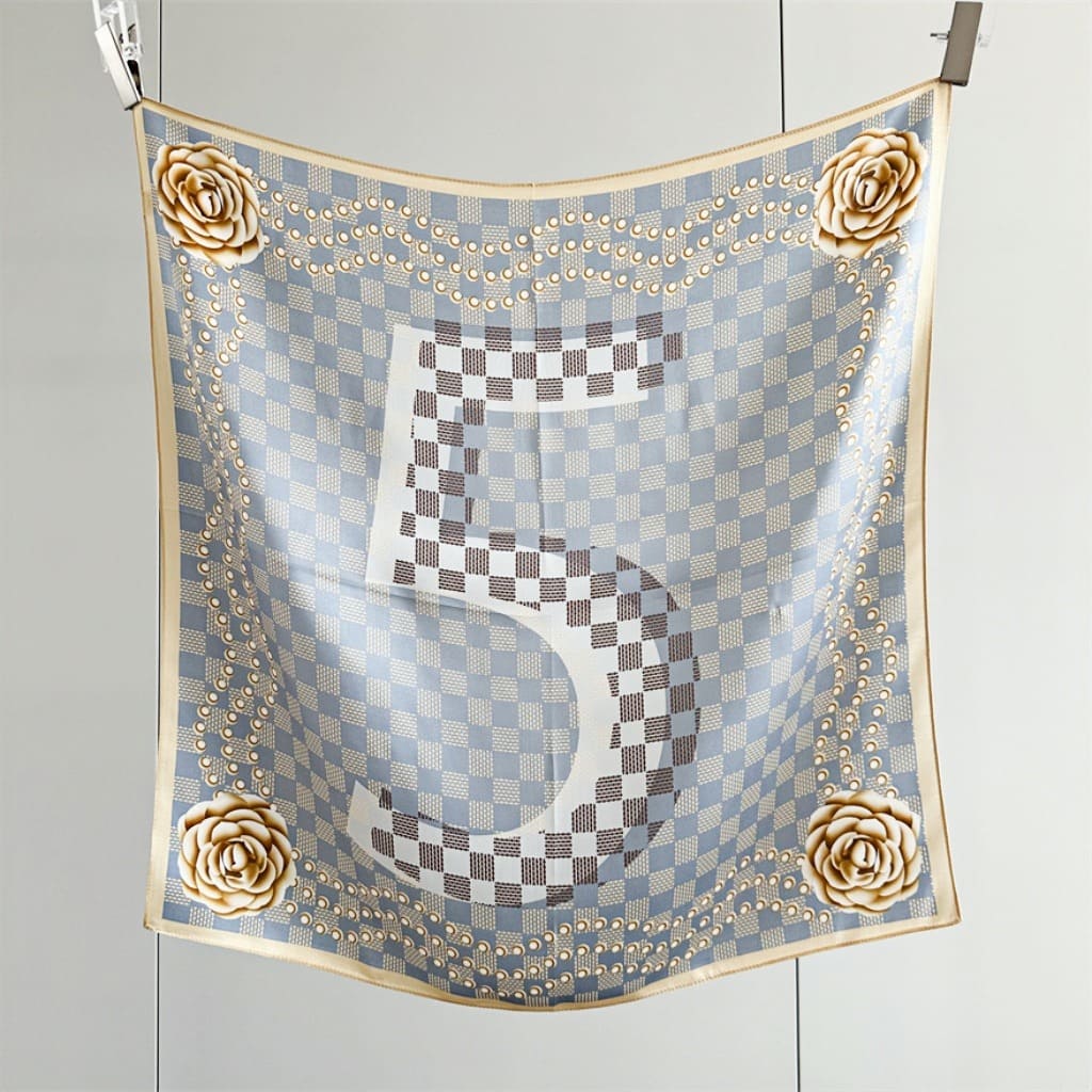 MaraSilk Pure Mulberry Silk Scarf Square Crepe Satin MS52-19