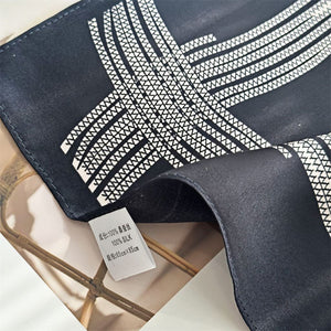 MaraSilk Pure Mulberry Silk Scarf Square Crepe Satin MS52-43