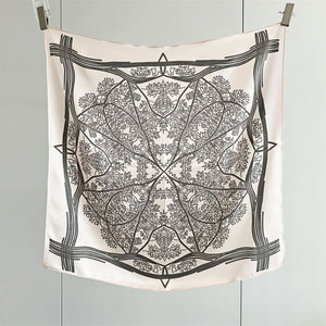 MaraSilk Pure Mulberry Silk Scarf Square Crepe Satin MS52-49