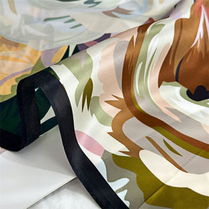 MaraSilk Pure Mulberry Silk Scarf Square Crepe Satin MS53-15