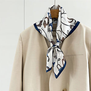 MaraSilk Pure Mulberry Silk Scarf Square Crepe Satin MS53-42