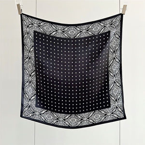 MaraSilk Pure Mulberry Silk Scarf Square Crepe Satin MS53-56