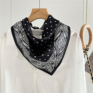 MaraSilk Pure Mulberry Silk Scarf Square Crepe Satin MS53-58