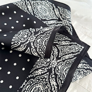 MaraSilk Pure Mulberry Silk Scarf Square Crepe Satin MS53-59