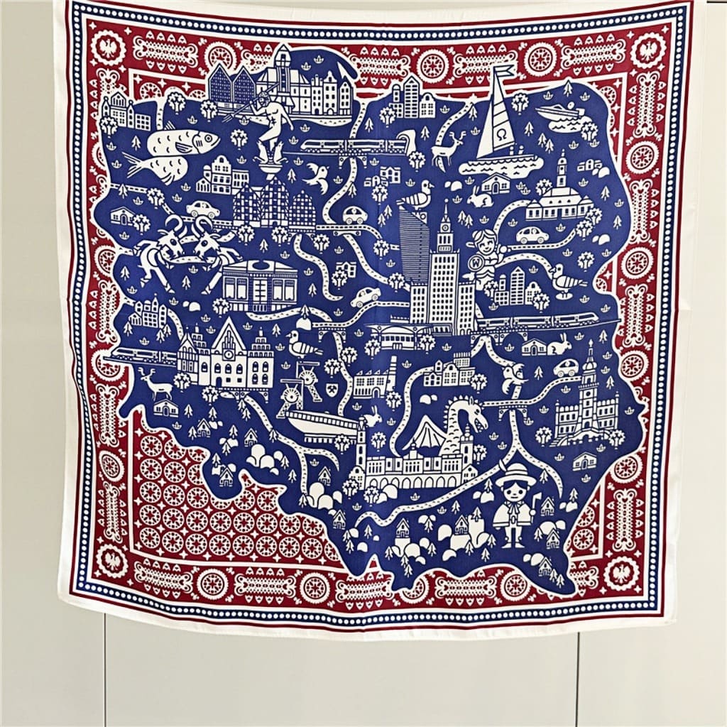 MaraSilk Pure Mulberry Silk Scarf Square Crepe Satin MS53-66