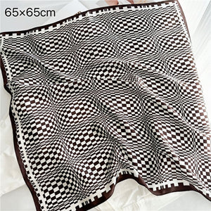 MaraSilk Pure Mulberry Silk Scarf Square Crepe Satin MS53-70