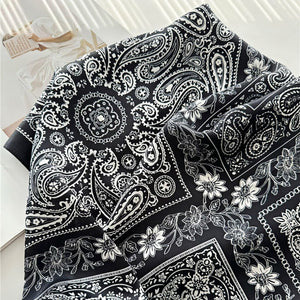 MaraSilk Pure Mulberry Silk Scarf Square Crepe Satin MS54-7