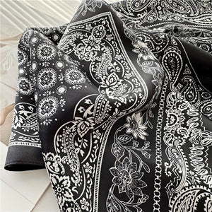 MaraSilk Pure Mulberry Silk Scarf Square Crepe Satin MS54-9