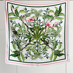 MaraSilk Pure Mulberry Silk Scarf Square Crepe Satin MS55-17