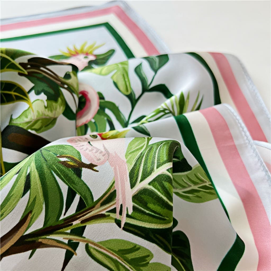 MaraSilk Pure Mulberry Silk Scarf Square Crepe Satin MS55-20