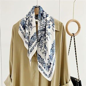 MaraSilk Pure Mulberry Silk Scarf Square Crepe Satin MS55-26