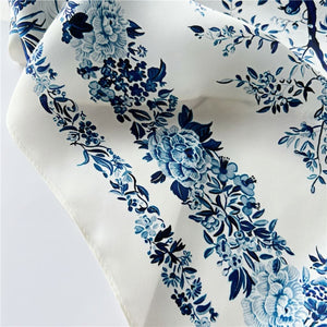 MaraSilk Pure Mulberry Silk Scarf Square Crepe Satin MS55-28