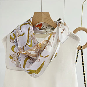 MaraSilk Pure Mulberry Silk Scarf Square Crepe Satin MS55-42