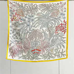 MaraSilk Pure Mulberry Silk Scarf Square Crepe Satin MS55-5