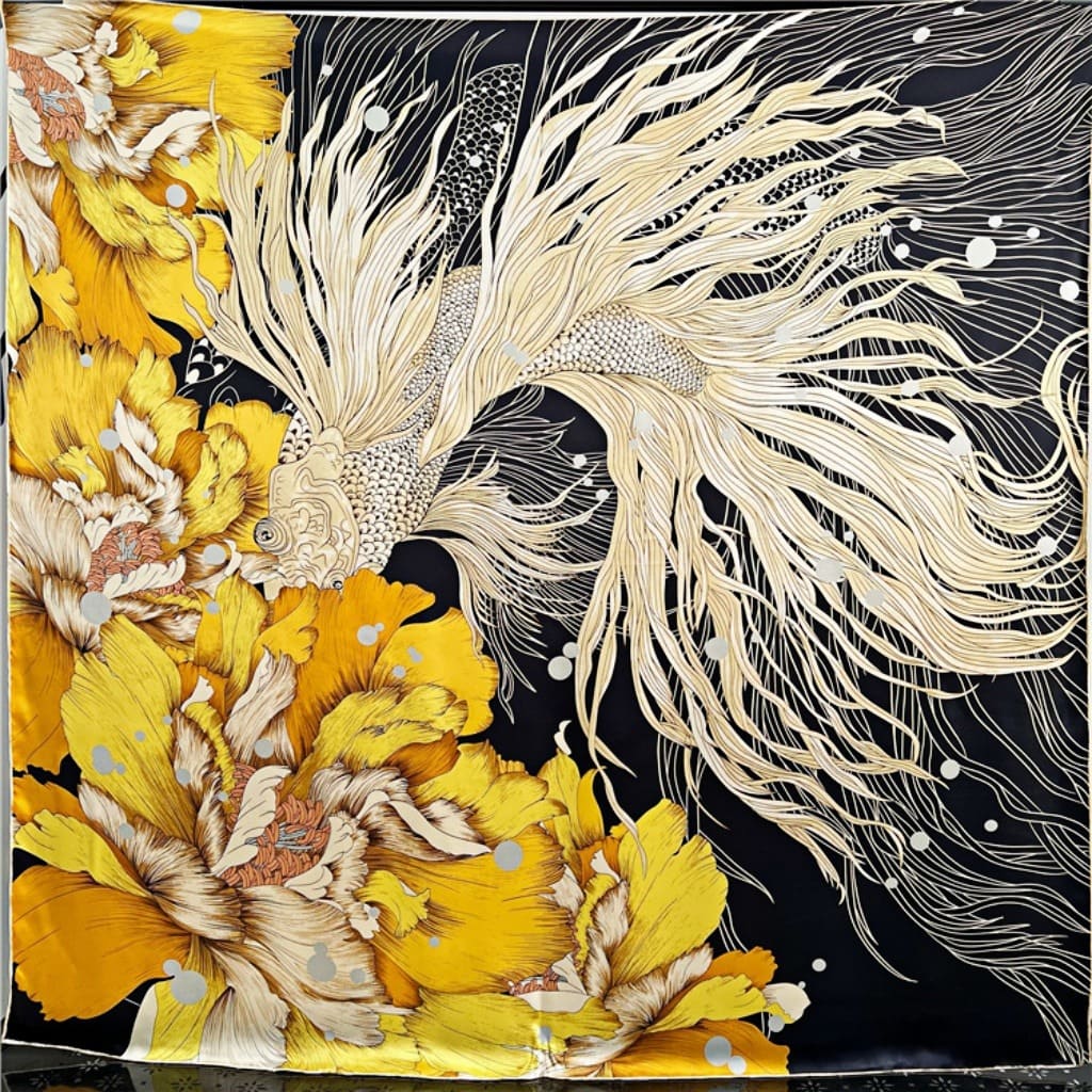 MaraSilk Pure Mulberry Silk Scarf - Square Crepe Satin MS568