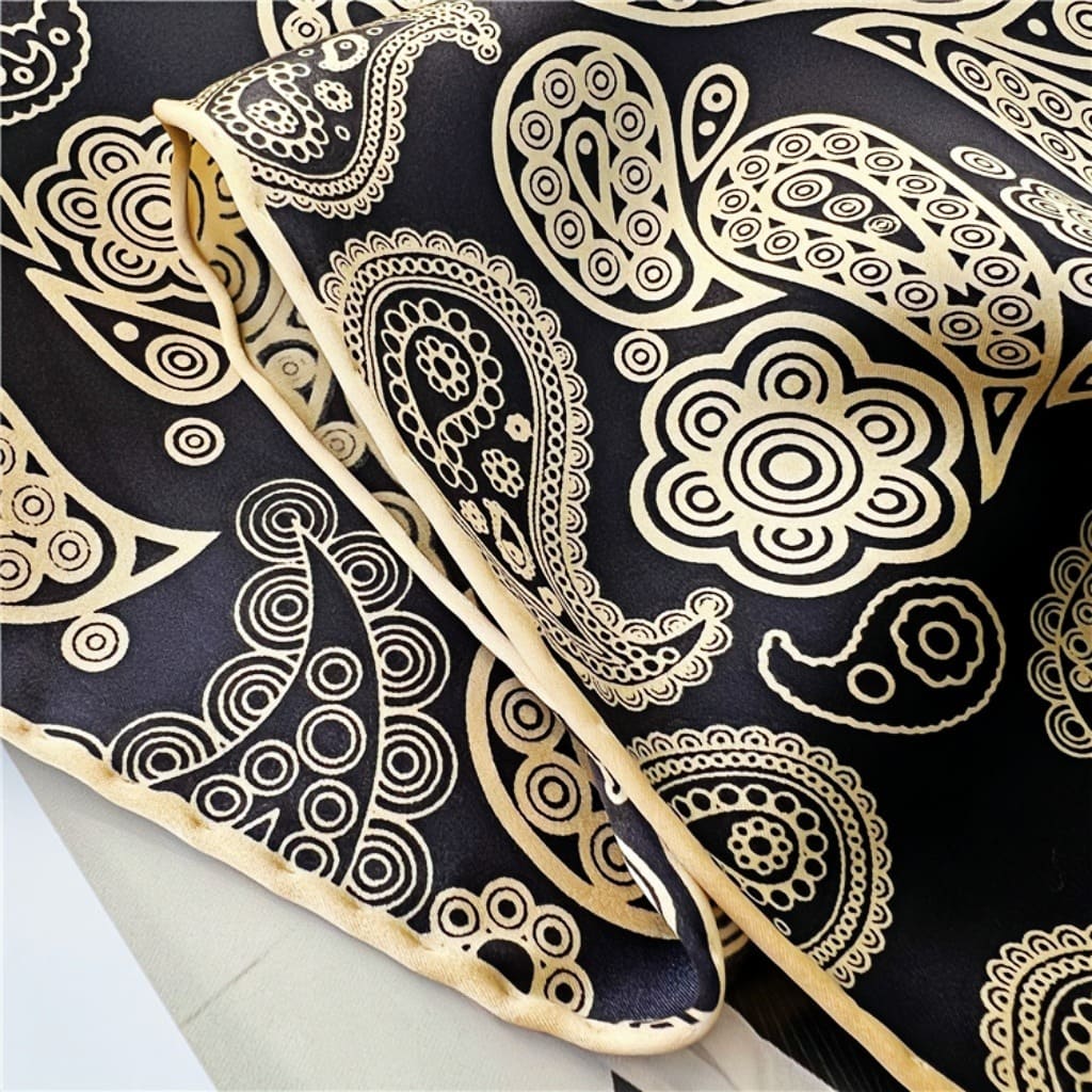 MaraSilk Pure Mulberry Silk Scarf - Square Crepe Satin MS569