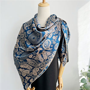 MaraSilk Pure Mulberry Silk Scarf - Square Crepe Satin MS569