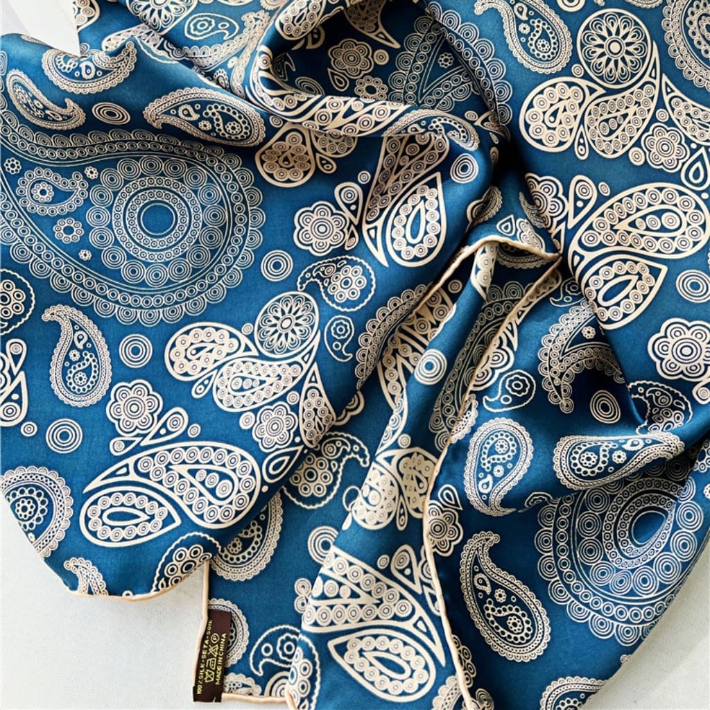 MaraSilk Pure Mulberry Silk Scarf - Square Crepe Satin MS569