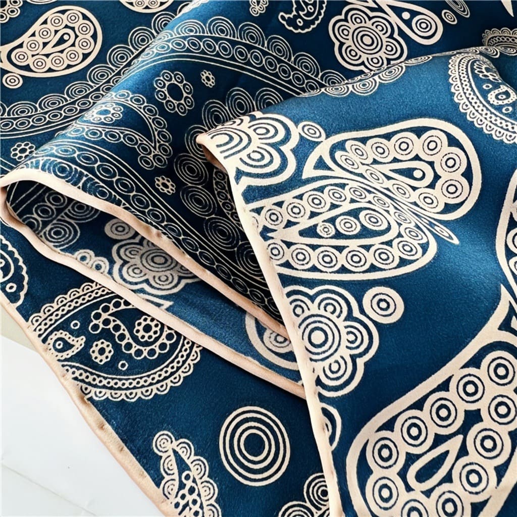 MaraSilk Pure Mulberry Silk Scarf - Square Crepe Satin MS569