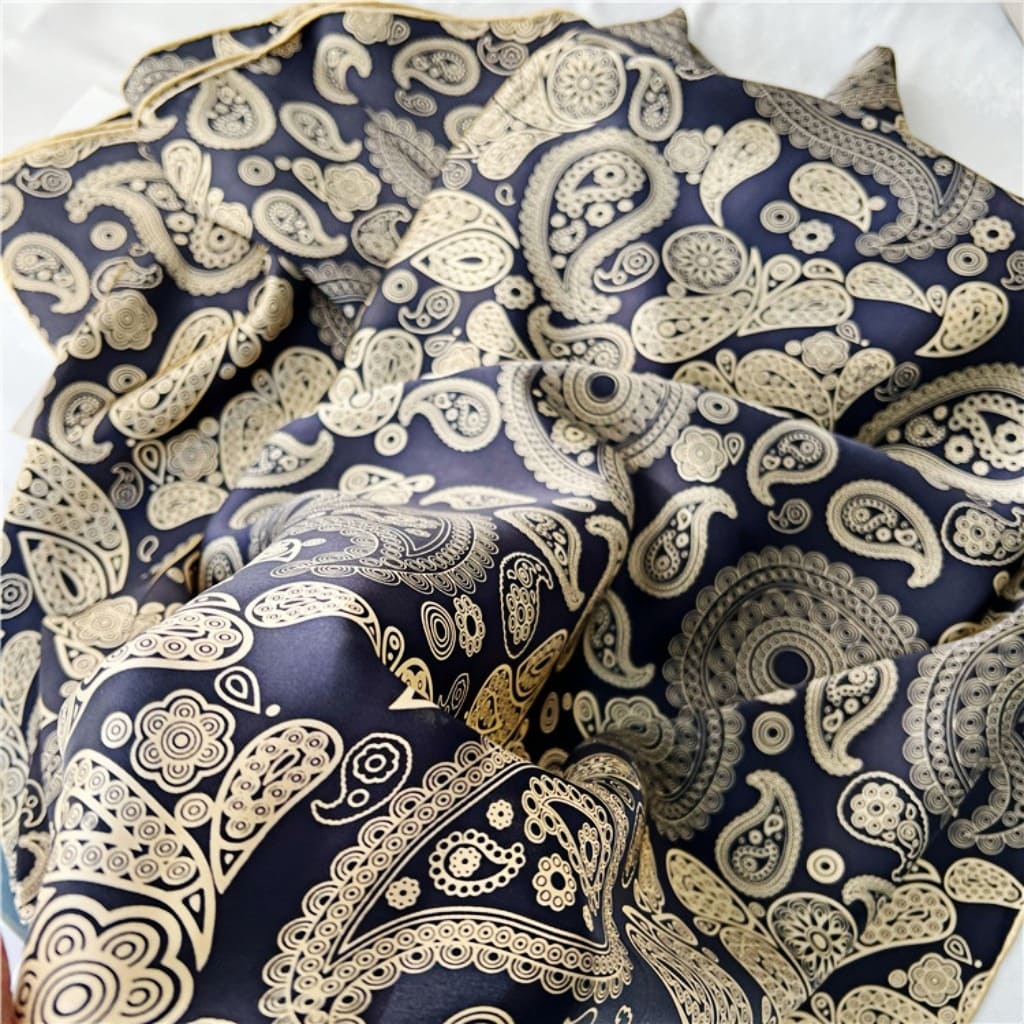 MaraSilk Pure Mulberry Silk Scarf - Square Crepe Satin MS569