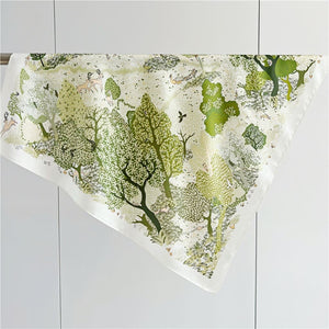 MaraSilk Pure Mulberry Silk Scarf Square Crepe Satin MS57-1