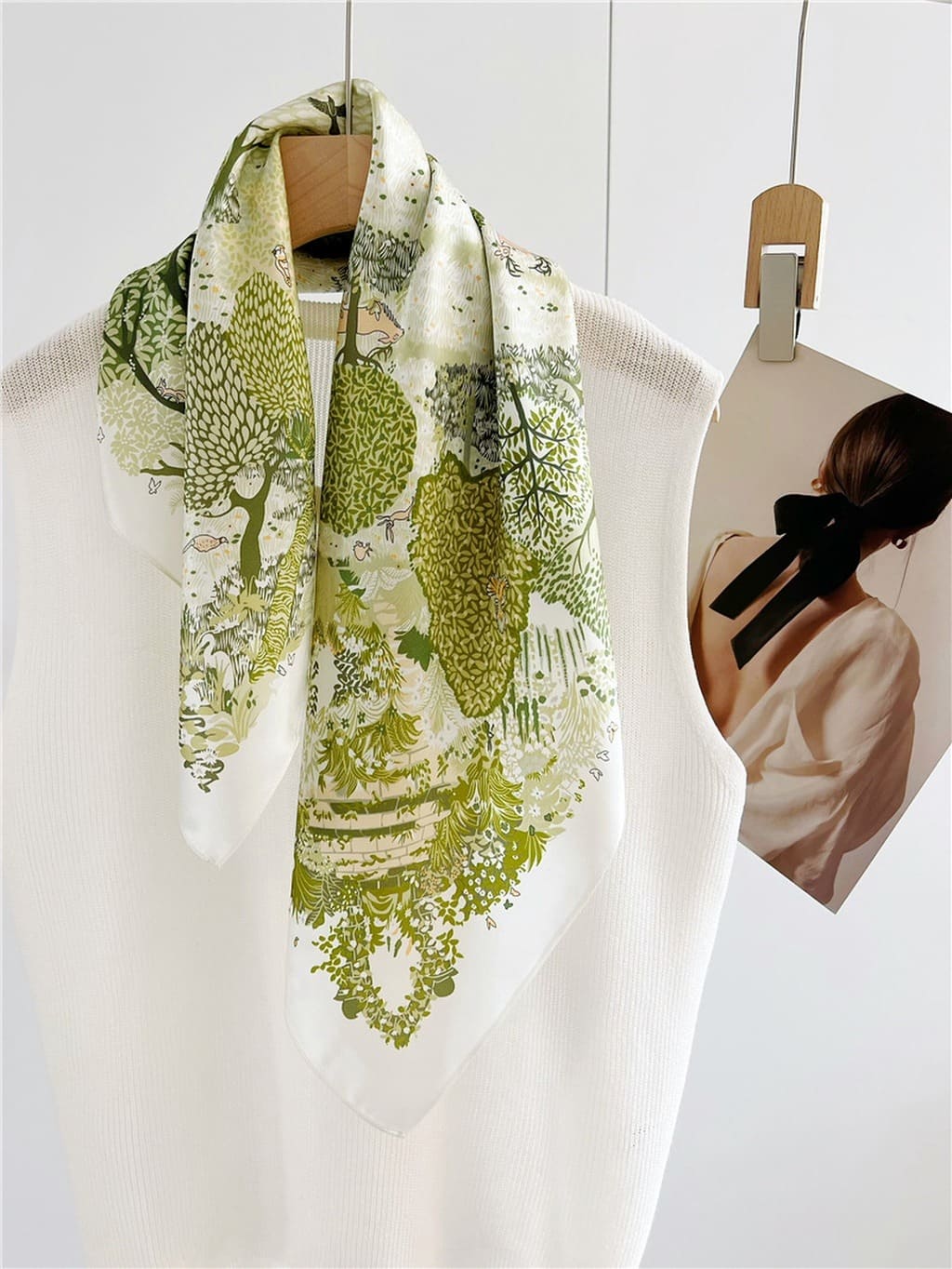 MaraSilk Pure Mulberry Silk Scarf Square Crepe Satin MS57-5