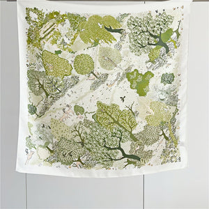 MaraSilk Pure Mulberry Silk Scarf Square Crepe Satin MS57-7