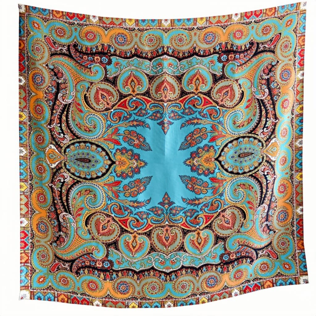 MaraSilk Pure Mulberry Silk Scarf - Square Crepe Satin MS571