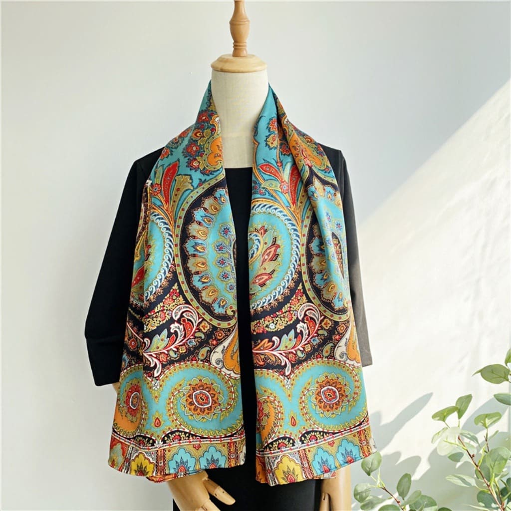 MaraSilk Pure Mulberry Silk Scarf - Square Crepe Satin MS571