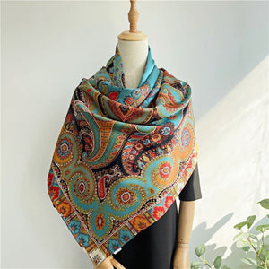 MaraSilk Pure Mulberry Silk Scarf - Square Crepe Satin MS571