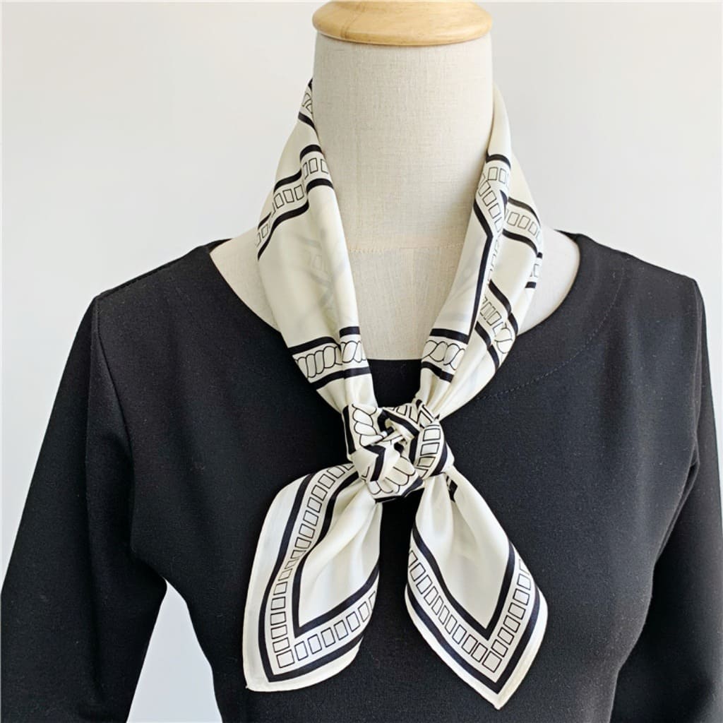 MaraSilk Pure Mulberry Silk Scarf Square Crepe Satin MS58-2