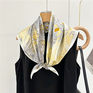 MaraSilk Pure Mulberry Silk Scarf Square Crepe Satin MS60-6