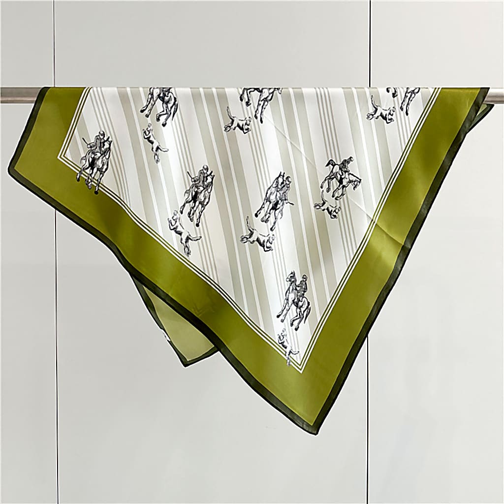MaraSilk Pure Mulberry Silk Scarf Square Crepe Satin MS61-107
