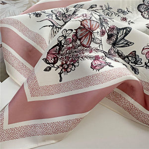 MaraSilk Pure Mulberry Silk Scarf Square Crepe Satin MS61-14