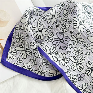 MaraSilk Pure Mulberry Silk Scarf Square Crepe Satin MS61-51